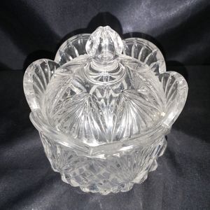 Crystal Candy Jar w/Lid